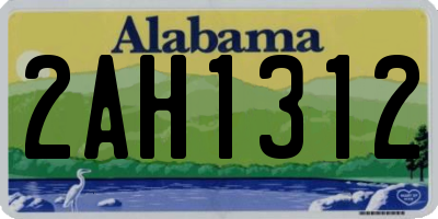 AL license plate 2AH1312