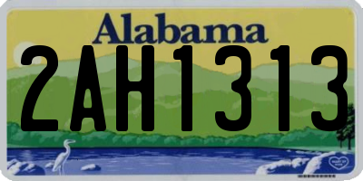 AL license plate 2AH1313