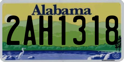 AL license plate 2AH1318