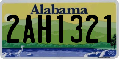 AL license plate 2AH1321