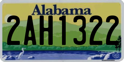 AL license plate 2AH1322