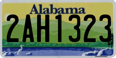 AL license plate 2AH1323