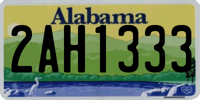 AL license plate 2AH1333