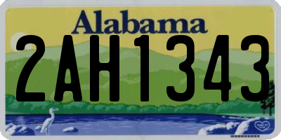 AL license plate 2AH1343