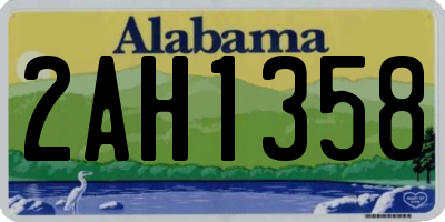 AL license plate 2AH1358