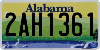 AL license plate 2AH1361