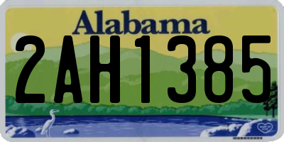 AL license plate 2AH1385