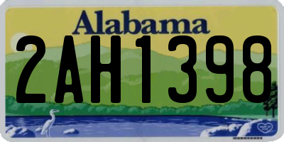 AL license plate 2AH1398