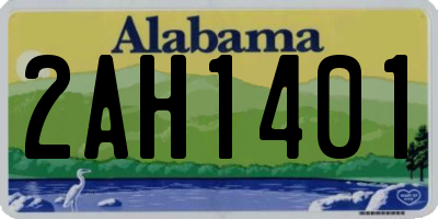 AL license plate 2AH1401