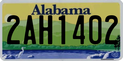 AL license plate 2AH1402