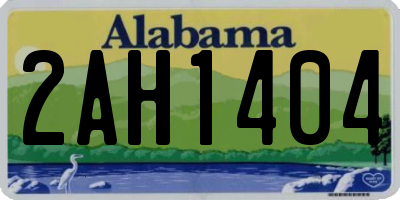 AL license plate 2AH1404