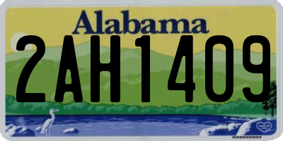 AL license plate 2AH1409