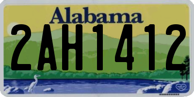 AL license plate 2AH1412