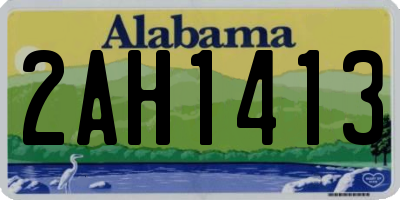 AL license plate 2AH1413