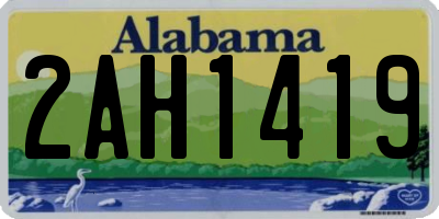 AL license plate 2AH1419