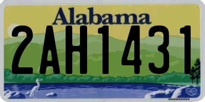 AL license plate 2AH1431