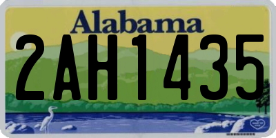 AL license plate 2AH1435