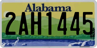 AL license plate 2AH1445