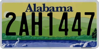 AL license plate 2AH1447