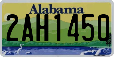 AL license plate 2AH1450