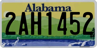 AL license plate 2AH1452