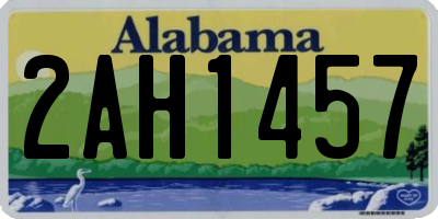 AL license plate 2AH1457