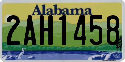 AL license plate 2AH1458
