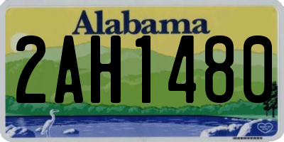 AL license plate 2AH1480