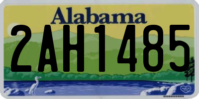 AL license plate 2AH1485