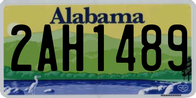 AL license plate 2AH1489