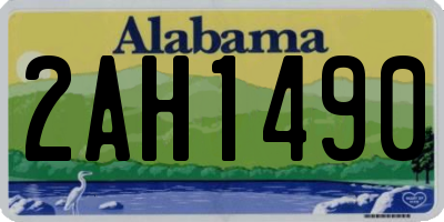 AL license plate 2AH1490