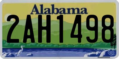 AL license plate 2AH1498