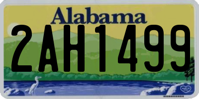 AL license plate 2AH1499