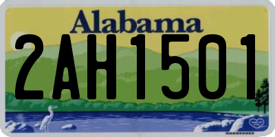 AL license plate 2AH1501