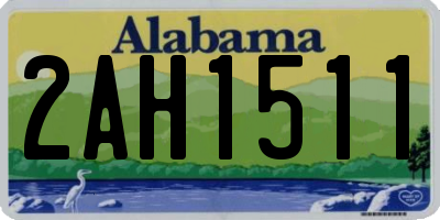 AL license plate 2AH1511
