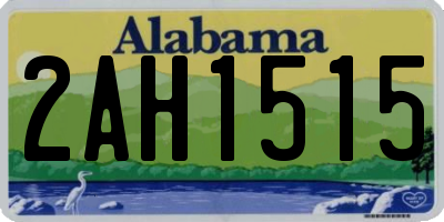 AL license plate 2AH1515
