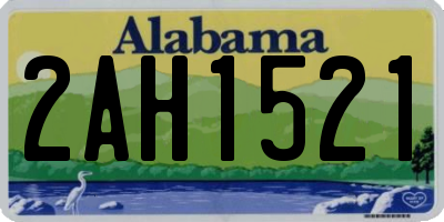AL license plate 2AH1521