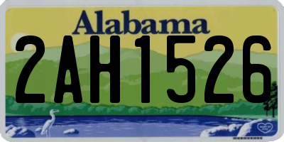 AL license plate 2AH1526