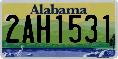 AL license plate 2AH1531