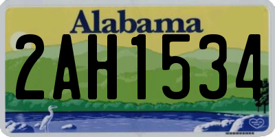 AL license plate 2AH1534