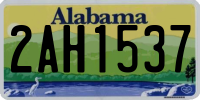 AL license plate 2AH1537