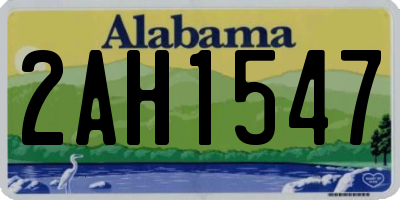 AL license plate 2AH1547