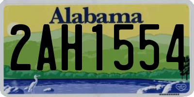 AL license plate 2AH1554