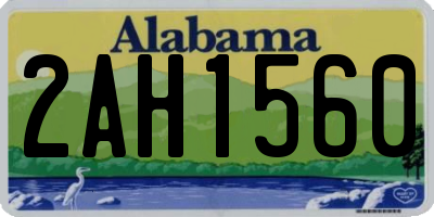 AL license plate 2AH1560