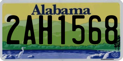 AL license plate 2AH1568
