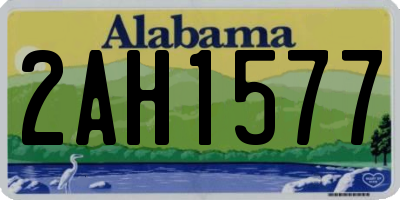 AL license plate 2AH1577