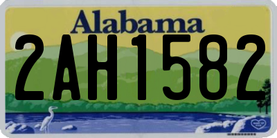 AL license plate 2AH1582