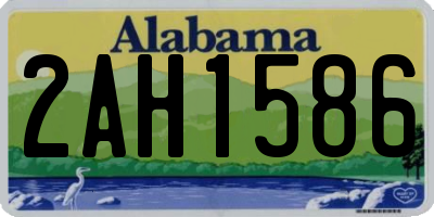 AL license plate 2AH1586