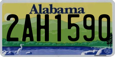 AL license plate 2AH1590