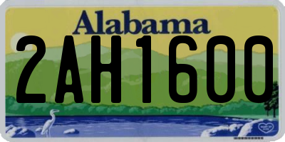 AL license plate 2AH1600